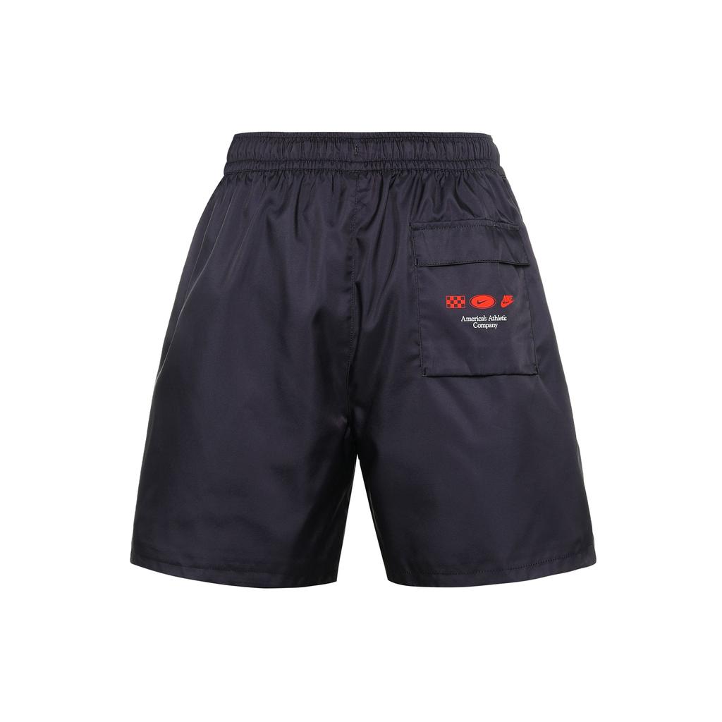 Nike Flame Print Lace-Up Casual Shorts Men Shorts Black DV9628-010