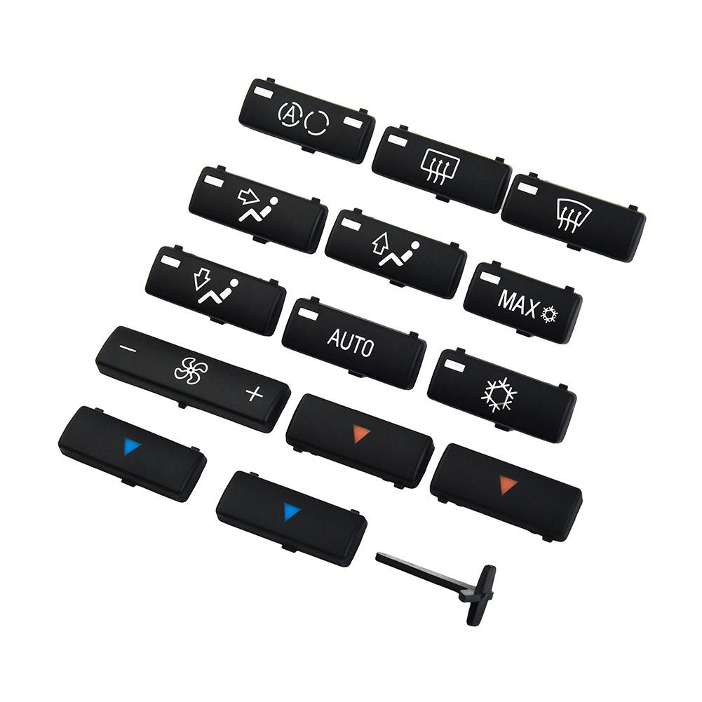Util, Durabil, Nou Practic, Buton pentru controlul climatizării AC, capac pentru mașină, 14 buc. Aer condiționat automat pentru BMW/E53 E39