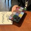 Cute Dopamine Color Block Match Plaid Case For  Mi 14T 13T 12T Pro 14 13 12 11 Lite 5G NE Poco F6 F5 X5 M6 Pro Soft Cover