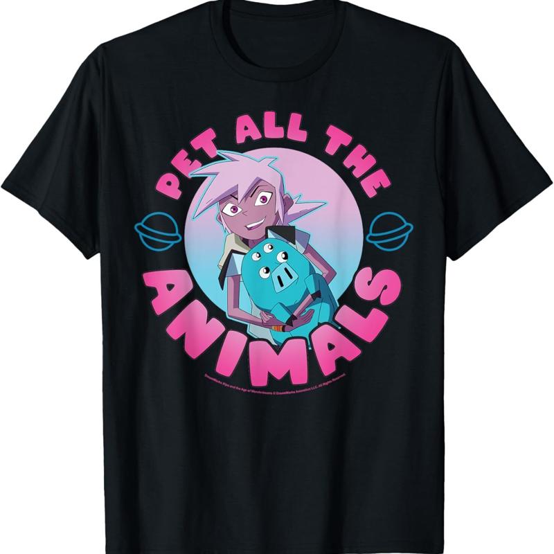 Kipo And The Age Of Wonderbeasts Pet All Animals T Shirt S разноцветный