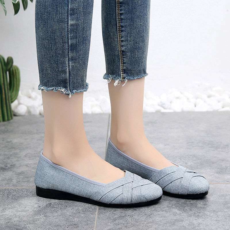 Summer old north cloth shoes women's breathable mesh pregnant women's non-slip soft-soled single shoes hollow flat-soled work shoes mother shoes