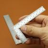 Mini Stainless Steel L-shaped Ruler High Precision Measuring Ruler  Leather Design