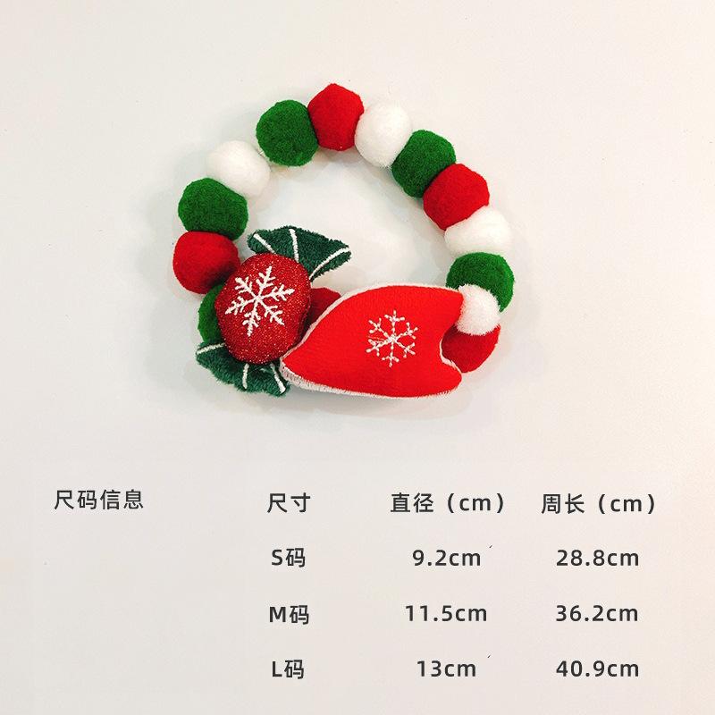 Haustier Katze Fellball Halsband Hut Elch Krawatte Geschenk Hund Dekoration Klein Mittelgroß Hundehalsband Elastizität Feiertagsdekoration Weihnachten