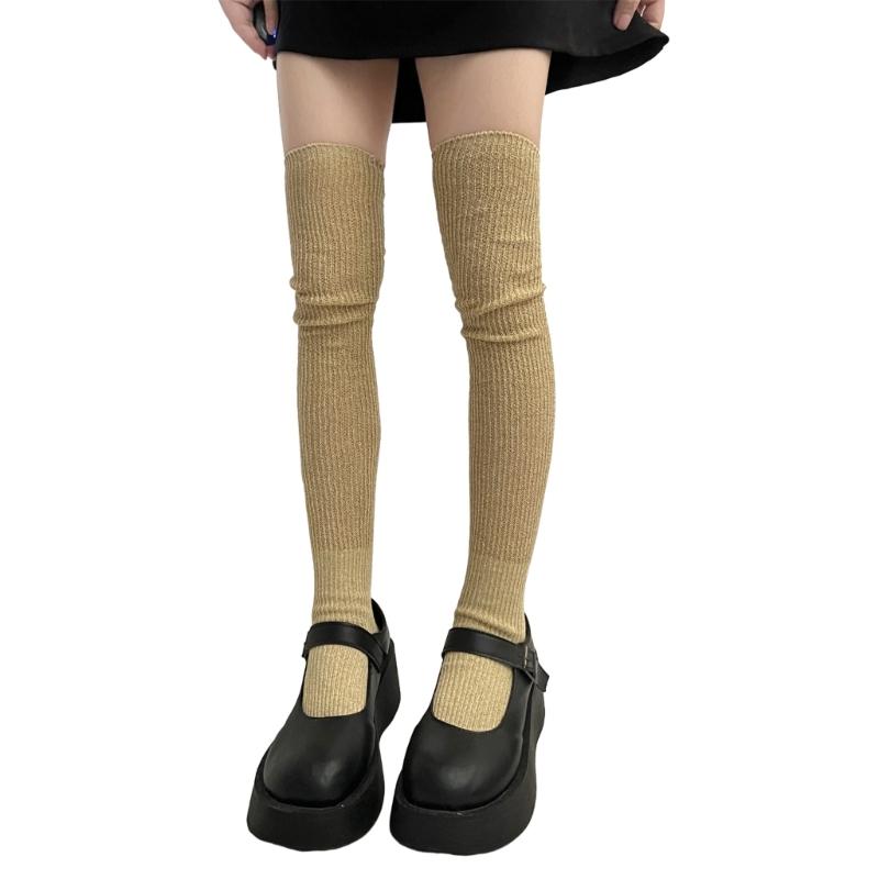 1 Pair Dress Socks Cotton Socks Princess Style Thigh High Lolitas Socks Frilly Ruffle Socks, Women Girl Over Knee Socks