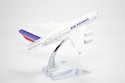 TANG DYNASTY 1/400 16cm Air France Airbus A380 Alloy Airplane Model Toy