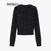 MO&Co. 2024 Autumn Embellished Twist Knit Cardigan