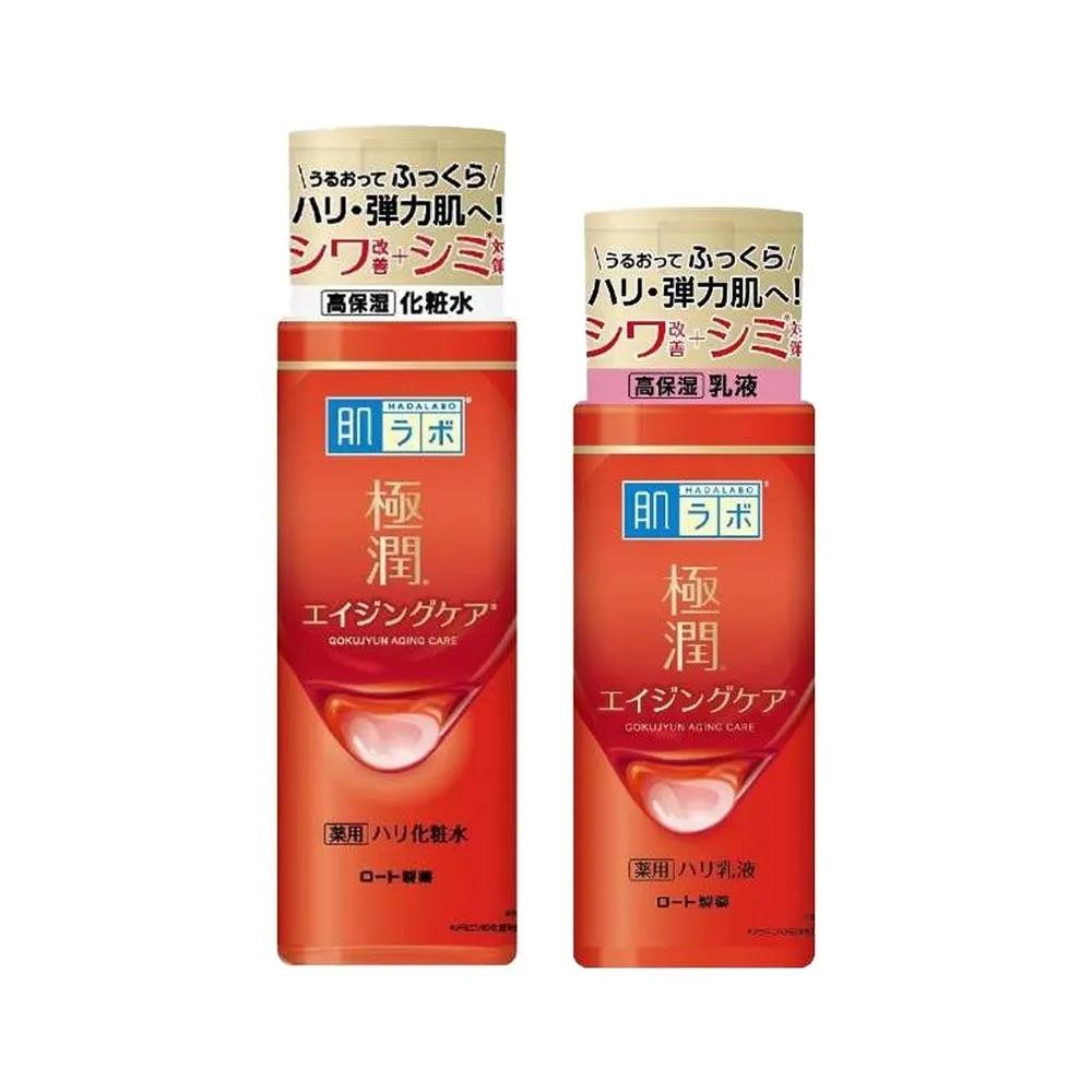 

Hada Labo Gokujun Красная линия Уход против старения Кожа 170 мл + Лосьон 140 мл Набор