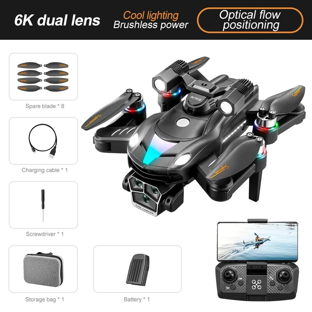 A168 8K Professional Drone 6K HD Dual Camera Drone Brushless Foldable Quadcopter Optical Flow Positioning Aerial Camera Drone