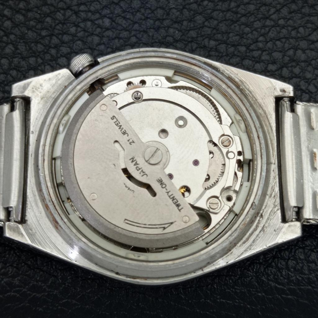 JAPAN MENS VINTAGE CITIZEN AUTOMATIC 8200 GREY COLOR DIAL WATCH A500289-2 R151b-a500289