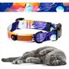 SOFT Collar with Buckle for Outdoor Large Cat 34-40cm Ukory BLUE