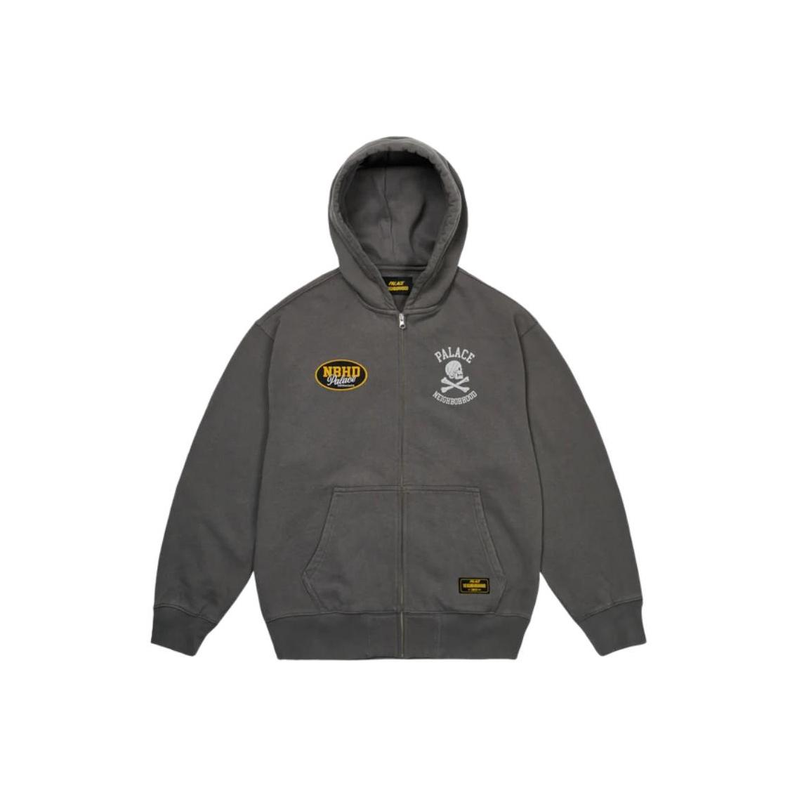 

Palace X Neighborhood Collaboration Skull Print Kangaroo Pocket Comfortable Hoodie Unisex hoodies P29HD046 L