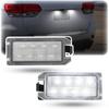 2Pcs LED License Plate Light Lamp Assembly For Jeep Grand Cherokee 2014 2015 2016 2017 2018   Fiat 500 2013- Super Bright 6000K Xenon White Rear Tag