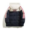 Cotton-padded Jacket Women's Short-term New Tooling Contrast Color College Wind Bread Clothing Winter Hooded Loose Cotton-padded Jacket