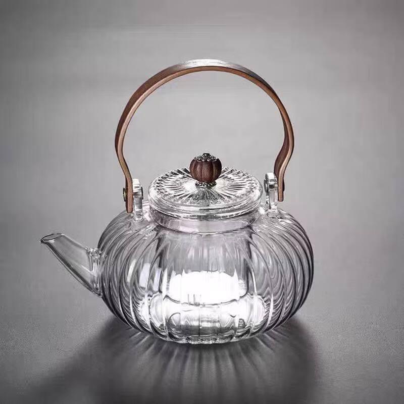 Glass Teapot with Infuser and Lifting Handle