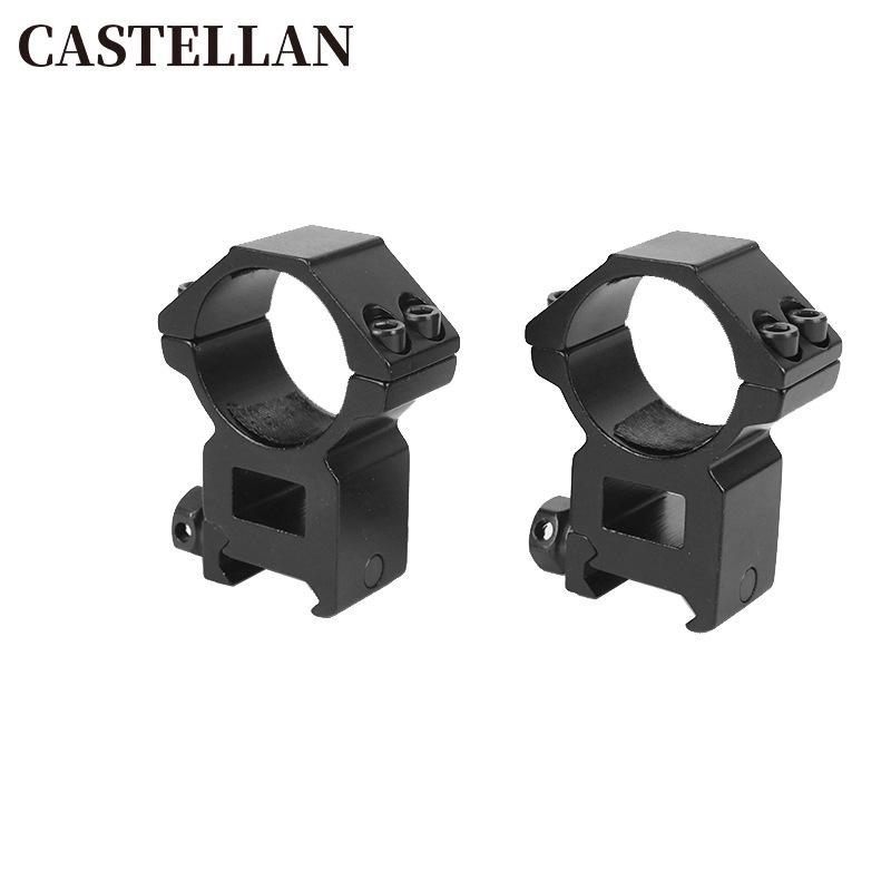 30mm Aluminum Alloy Riflescope Tube Clamp with 21mm High and Wide Card Slot