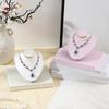 Collar Display Mannequin Necklace Stand Jewelry Organizer PU Leather Versatile And Sturdy Model