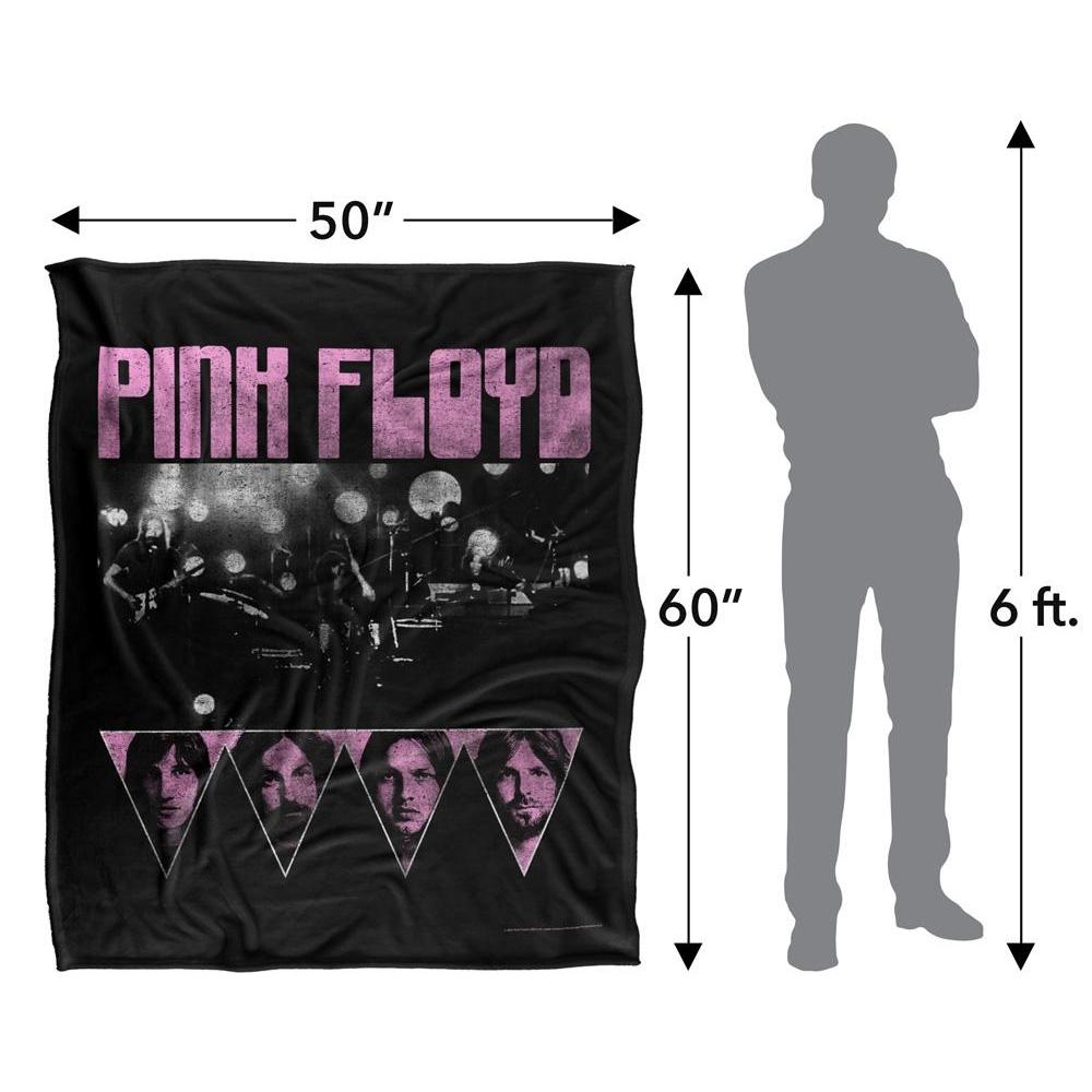 Pink Floyd Silky Heads Supersoft Blanket