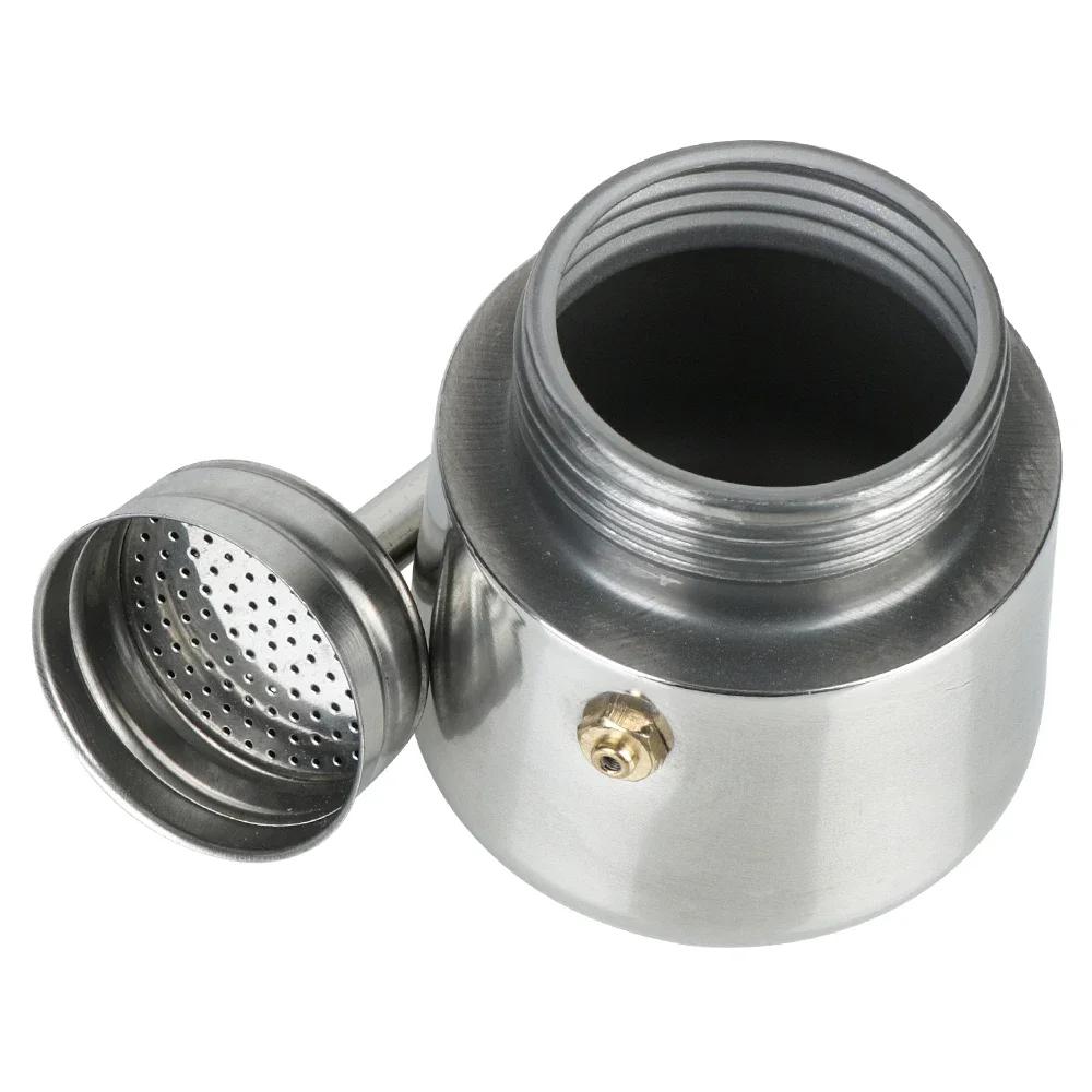 Premium Stainless Steel Moka Coffee Maker 2/4/6 Cups Italian Espresso Pot Stovetop for Home Kitchen Filter Coffee Pot