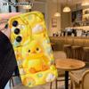 Phone Case: 2D Flat, Suitable for Samsung Galaxy A34 A35 M05 M06 S20 S22 S21 FE Plus 5G Protective Case, Little Yellow Duck, Perfect Christmas and Hal