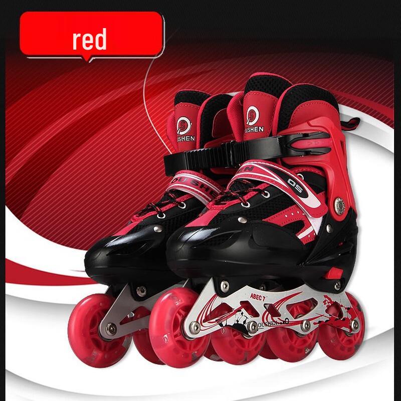 Norman Adjustable Inline Skates with Flashing Wheels