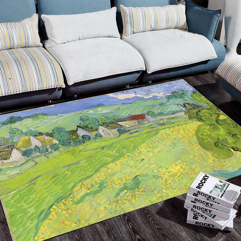 Van Gogh Oil Painting Art Doormat Indoor Outdoor Home Decoration Carpet Non Slip Bedroom Mat Kitchen Balcony Kitchen Floor Rug