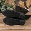New Winter Elegant Fashion Chunky Mid-calf Boots Round Head Sexy Comfortable Side Zipper Fashion Women's Knight Boots