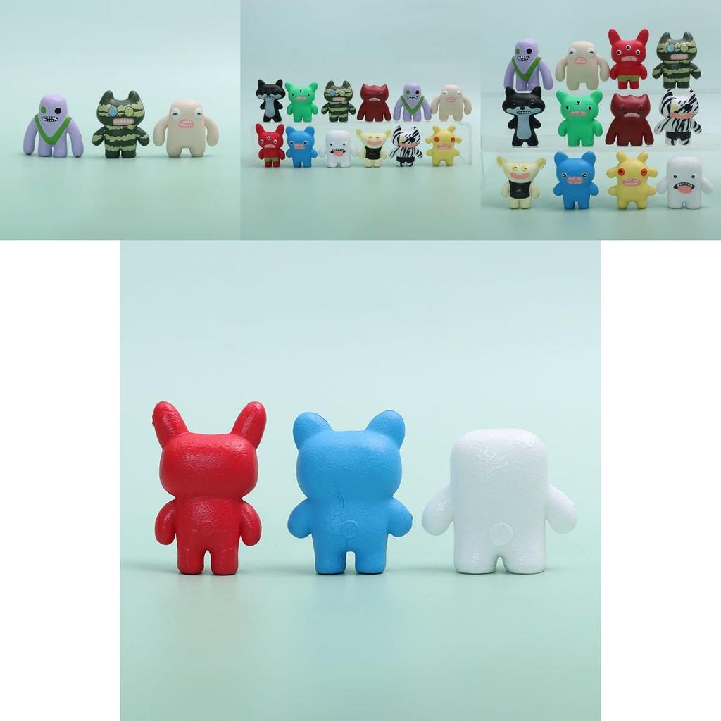 Fuggler Cute Cartoon Monster Model Desktop Ornament Set For Kids And Fans