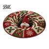 Creatief Cadeau voor Kerst Ronde 3D Vloerkleed, Optische Illusie Vloerkleed Santa Claus Kabouter Gekanteld-achtig Comfortabel Blote Voeten Vloermat Antislip Wasbaar