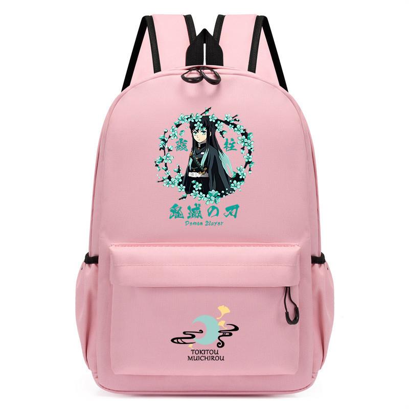 Student School Demon Slayer Print Backpack Casual Waterproof Small Bag