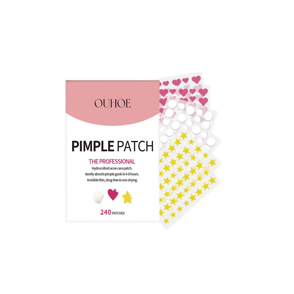 Ouhoe Acne Healing Patches For Gentle Skin Care And Effective Pimple Coverage 240 Patches