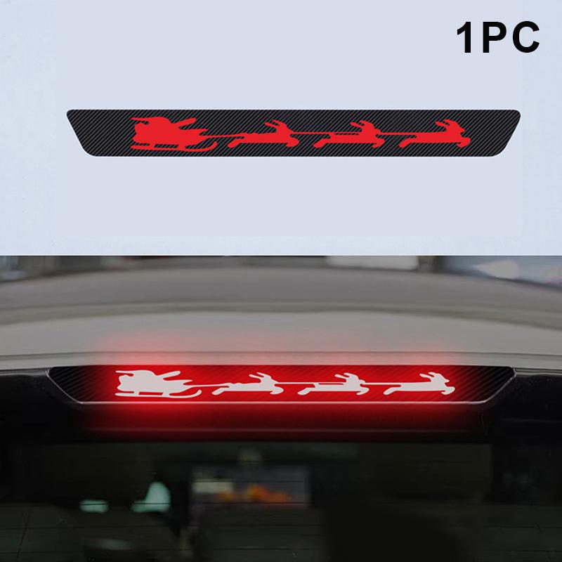 Eye-Catching Car High-Mounted Brake Light Sticker, Projection Light Translucent Film Eye Pattern, Suitable For All Car Models