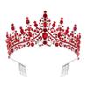 Luxurious Wedding Crowns Hairband with Rhinestones Decors Comfortable Styling Crownpiece For Bride And Reception Event