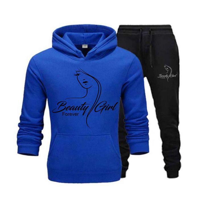 Jogging enfant - Beauty Girl - Bleu Royal - Manches longues - 5/6 ans - Indoor