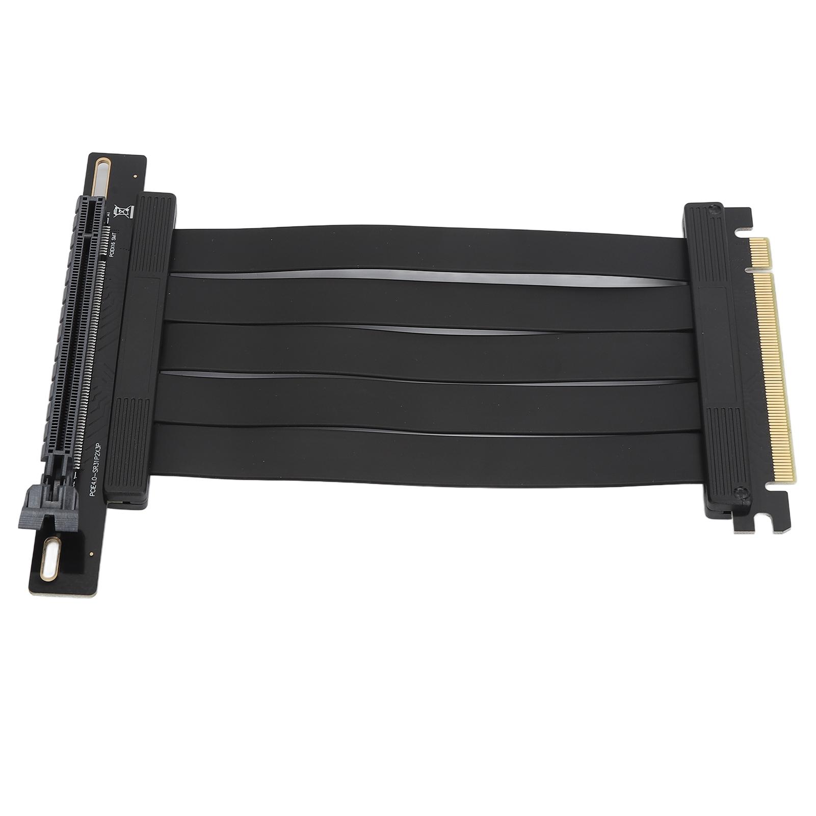 

PCIE 4.0 X16 Extender Right Angle 26GBs 5.9-дюймовый экранированный позолоченный удлинительный кабель GPU для