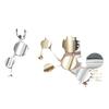Metallic Glossy Triple-Round European & American Style Korean Earrings