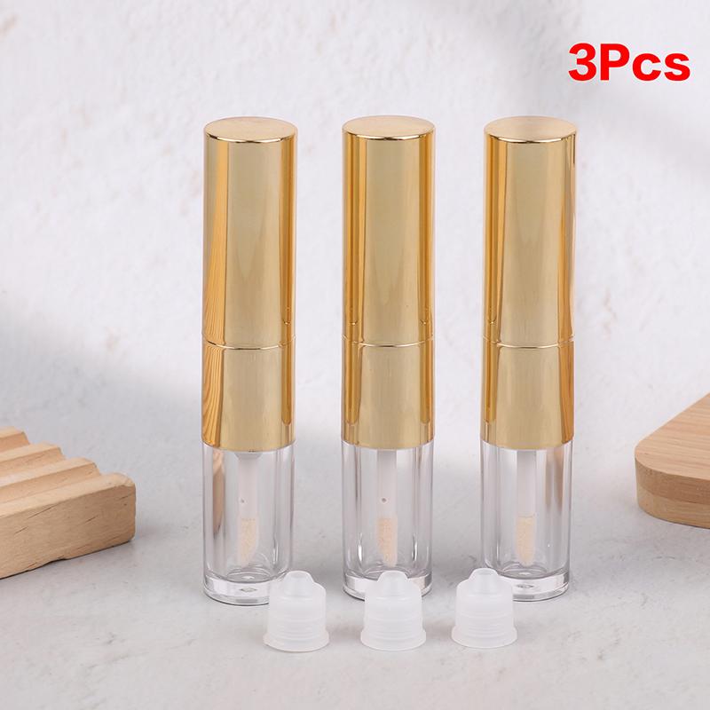 Double-ended Empty 2.5ml Clear Lip Gloss Tube Refillable Lip Balm Bottles Lipstick Containers For Travel Women Girls DIY Makeup