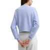 FILA Original Fashion Casual Comfortable Short Pullover Knit Sweater Women sweater Misty-Blue F51W449401F-LB