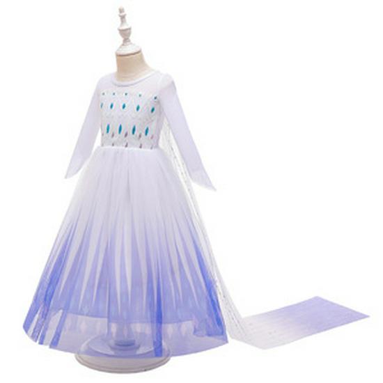 New Children's One-Shoulder Pearl Embroidered Princess Dress for Summer