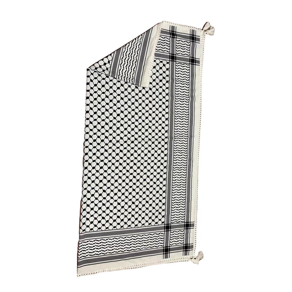 128x128cm Arab Scarf Outdoor Enthusiasts Keffiyeh Headscarf Multi Purpose Shemagh Scarf for Male Outdoor Dustproof Props