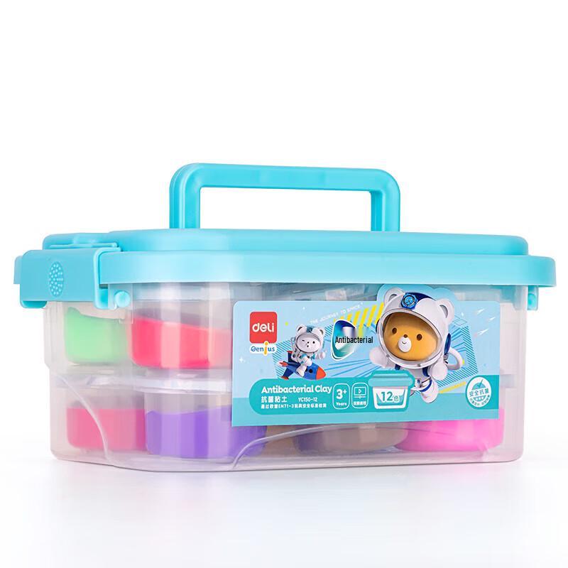 Deli 12-Color Ultra-Light Modeling Clay Kit