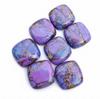 Cabochões de Turquesa Cobre Roxa - Gemas de Formato Quadrado Grau AAA