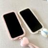 Cat head cat claw plush lanyard for iPhone17Pro max mobile phone case Apple 16 drill edge 15/14 cute