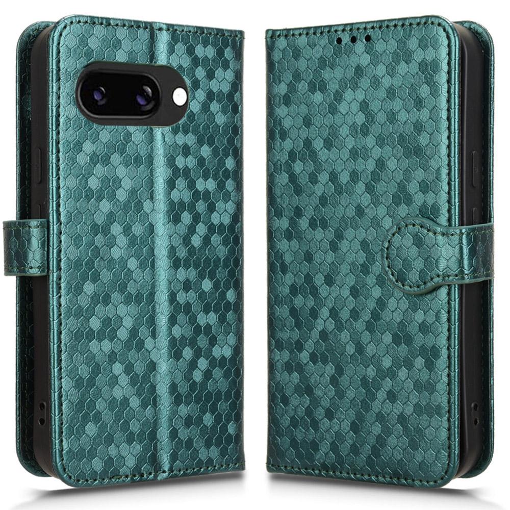 

For Google Pixel 9a Wallet Case Dot Pattern Imprint PU Leather Phone Cover D