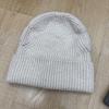 Fashion commuter style men's and women's knitted hats solid color warm eversion jacquard thickened wool hat outdoor hat