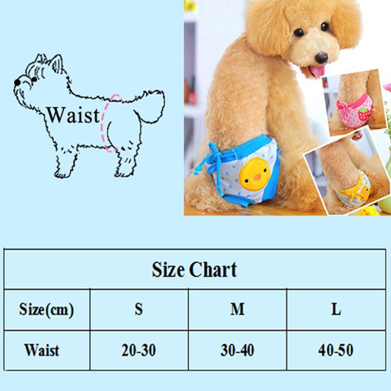 Pet Dog Shorts Sanitary Physiological Pants Cute Fruit Print Diaper Dog Shorts Washable Female Dog Panties Underwear Briefs Dc05