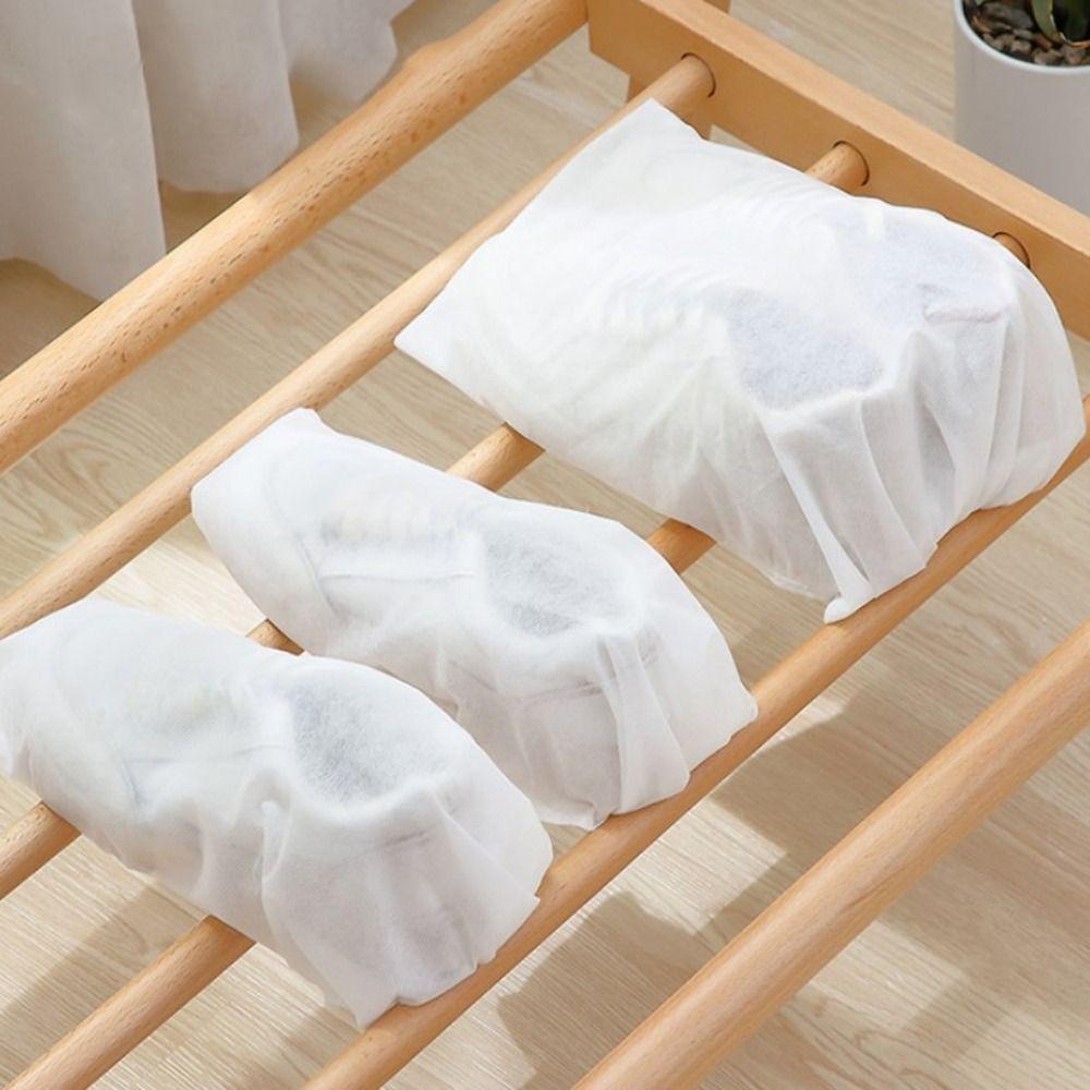 10/30pcs Drawstring Shoe Dust Covers Clear Shoe Bags New Shoes Protect Covers