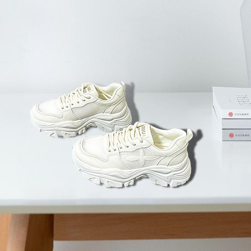 

Dad shoes women s summer new thick-soled inner height increase mesh breathable little white shoes increase height and show height 2025 popular women 40