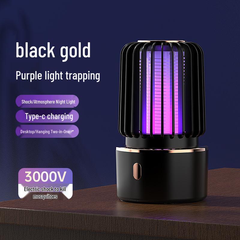 USB Rechargeable Electric Mosquito Trap Lamp - Safe for Indoor Use, Pregnant Women, and Children.