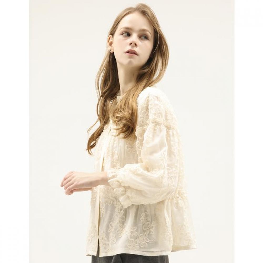 Son Jung Wan Flower Lace Frill Blouse Zdr6161161