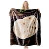 Cool Contrast Tiger Print Flannel Blanket Soft Nap Air Conditioner Throw Home